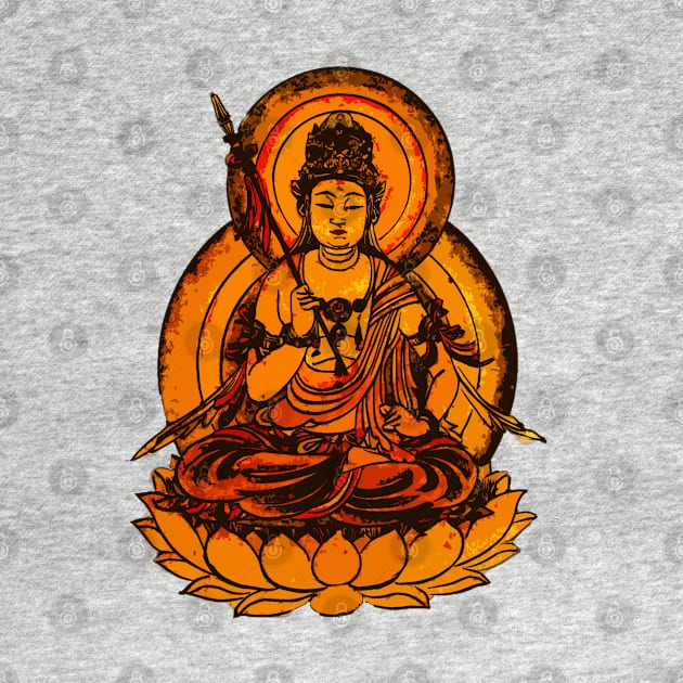 Yellow Buddha Illustration by epoliveira